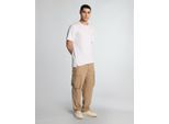 Lyle & Scott Katoen Linnen Cargo Broeken - Zand