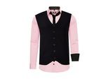 Shirt with vest and tie set of 3