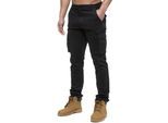 Enzo | Heren Cargo Broek - Zwart