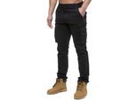 Enzo | Herren Cargo-Hose - Schwarz