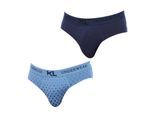 Pack-2 Basic Slips aus atmungsaktivem Stoff KLS2 für Herren