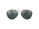 Polaroid Aviator unisex gunmetal grijs blauw gepolariseerde zonnebril