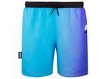 Zwemshort voor Heren met Patroonstrepen Blauw Paars