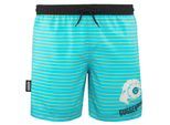 Zwemshort voor Heren met Patroonstrepen Geel