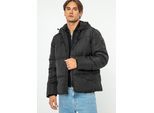 Wittchen Heren Gewatteerde Jas met Monogram Zwart Polyester