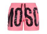 Moschino merkprint logo roze korte zwemshort