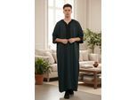 Heren groene Marokkaanse Thobe Jubba Robe Eid Djellaba Gandoura LFS - HM62