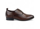 Braune klassische Oxford-Derby-Schuhe zum Schnüren für Herren