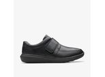 Watchet Riemen Schwarze Leder Schuhe