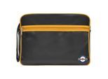 Lambretta Unisex Retro Tas voor Volwassenen (Zwart/Mustard)