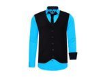 Shirt with vest and tie set of 3