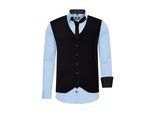 Shirt with vest and tie set of 3