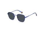 Polaroid Blaue Sonnenbrille aus Edelstahl