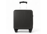 Harde koffer 44 x 22 x 38 cm Zwarte TSA-veilige bagagekoffer Geschikt voor Easyjet, Ryanair