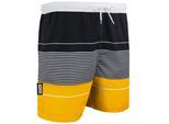 Zwemshort voor Heren met Patroonstrepen Geel