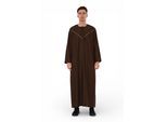Heren Eid Bruin Marokkaanse Thobe Robe Djellaba Ramadan Eid Jubba- HM10