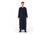 Heren Eid Marineblauw Marokkaanse Jubba Robe Djellaba Ramadan Eid Thobe - HM11
