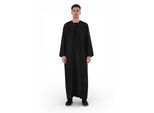 Heren Eid Zwart Marokkaanse Jubba Robe Djellaba Ramadan Eid Thobe - HM11