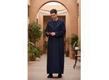 Heren Marine Eid Marokkaanse Thobe Robe Djellaba Ramadan Eid Jubba LFS-HM10