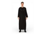 Heren Ramadan Zwart Marokkaanse Jubba Robe Djellaba Eid Thobe - TT-007