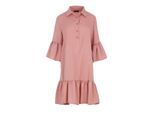 Blush Roze Tencel Overhemd Jurk
