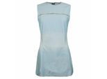 Nike Stretch Fit Crew Neck Mouwloos Lichtblauw Dames Jurk 240930 400