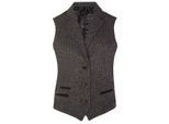 Womens Tweed jaren 1920 visgraat grijs vest