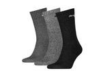 Puma Unisex Sportsokken voor volwassenen (set van 3 stuks) (Grijs)