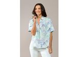 Caroline Tensen Leeds Oversized Print Blouse Wit / Navy