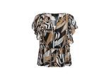 Faina Blouse Dames Zwart Veelkleurig