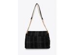 Wittchen Dames Bouclé Messenger Bag, Zwart, Polyester