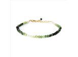 Luxenter Grüner Kristall Armband aus 18K Gelbgold - Halok