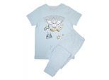 Harry Potter - Schlafanzug mit langer Hose für Mädchen kurzärmlig (Babyblau)
