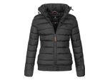 Marikoo dames gewatteerde jas Poisen met hoge kraag & teddyfleece zakken