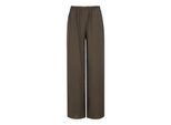 Khaki Elegance broek met wijde pijpen