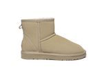 EVER AU Damen Leder Kurzstiefel - Ostrich