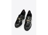 Wittchen Damen-Pumps aus Lackleder mit Krokodilschnalle, Schwarz
