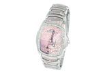 Tweety Pink Glitzer Uhr