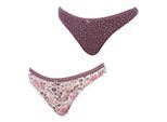 Set van 2 katoenen strings 1031248 Dames