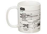 Star Wars X-Wing Gevechtersschets Mok (Wit/zwart)