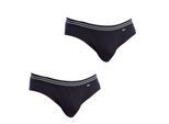 Pack-2 Slips Katoen Stretch ademend materiaal D6577 voor mannen comfortabel en stijlvol ontwerp voor mannen