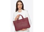 Wittchen Dames 14, 5" Laptoptas in Imitatieleer Burgundy Eco-leer