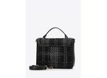 Wittchen Dames Crossbody Tas in Bouclé Stof, Zwart