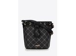 Wittchen Dames Bucket Bag in Eco-leer met Monogram Zwart