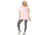 Enzo Milano | Womens Oversized T-Shirt & Leggings Set