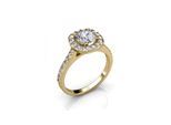 Kuscheliger Ring - Gold und Kristall