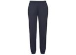 Fruit Of The Loom Heren Elastische Manchet Trainingsbroek / Joggingbroek (Donker Marine)