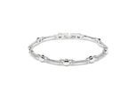 Luxenter Armband aus funkelnden Zirkonia-Steinen mit Rhodiumbeschichtung – Rarix