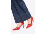 Wittchen Dames rode leren pumps met bandje