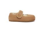 EVER AU Australien Damen Teal Verstellbare Riemen Schaffell Hausschuhe
